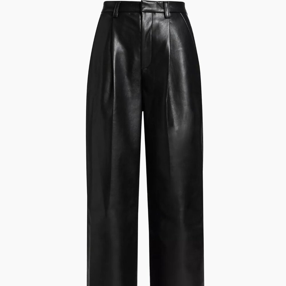 Anine Bing Faux Leather Carmen pants